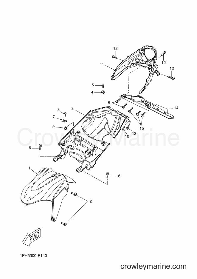 Yamaha Motors NS50 (1PH7) [010] - FRONT FENDER