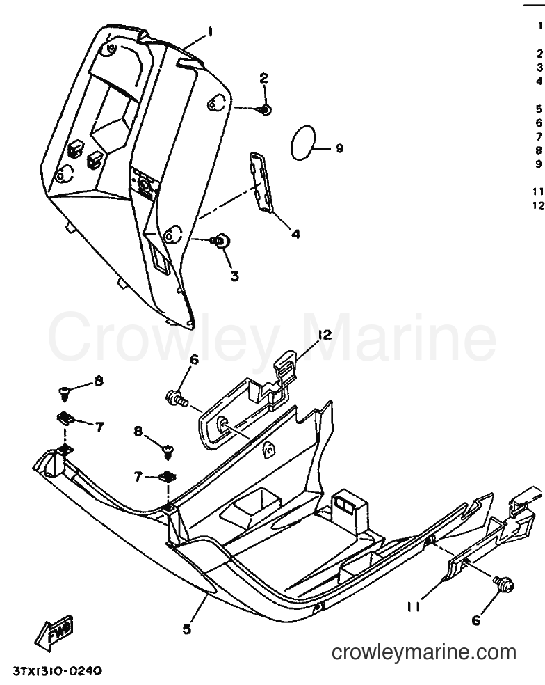 1995 Scooter CW50 - CW50 (4BX6) [999] - LEG SHIELD