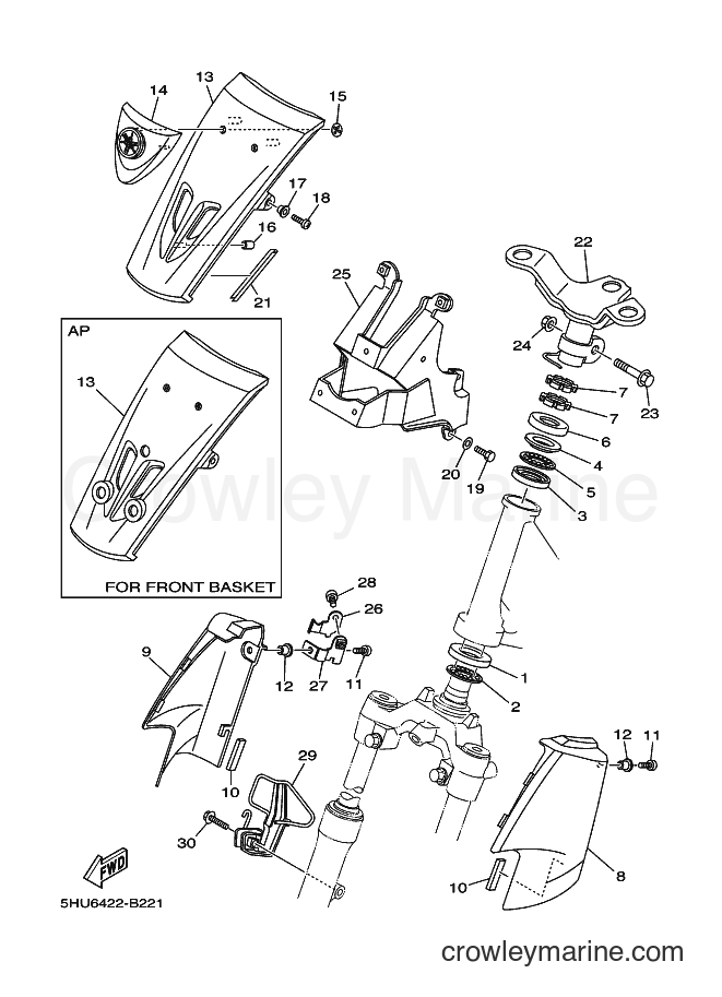 Yamaha Motors T105E (5HU8) [010] - STEERING 2