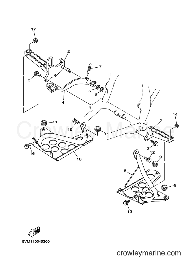 2003 ATV YFS200 - YFS200 (5VM2) [010] - STAND & FOOTREST