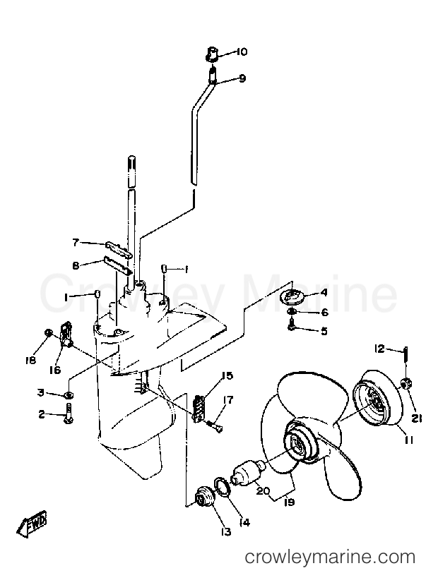 Yamaha Motors FT9.9EXF - LOWER DRIVE 2