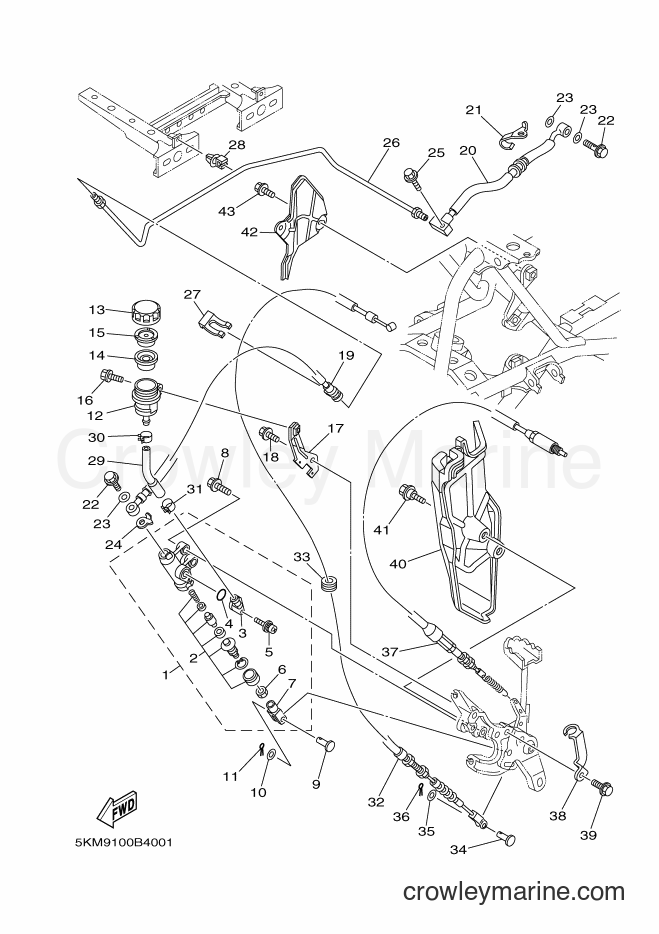 2006 ATV YFM660FWA - YFM660FWA (2C6M) [010] - REAR MASTER CYLINDER