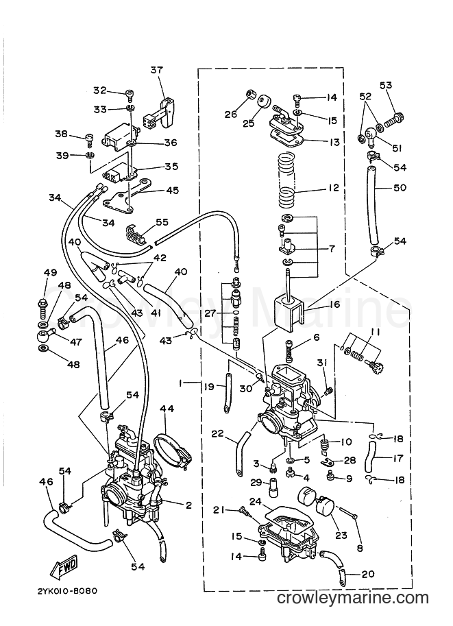 1989 Dirt Bike TDR250 - TDR250 (3NR1) [010] - CARBURETOR