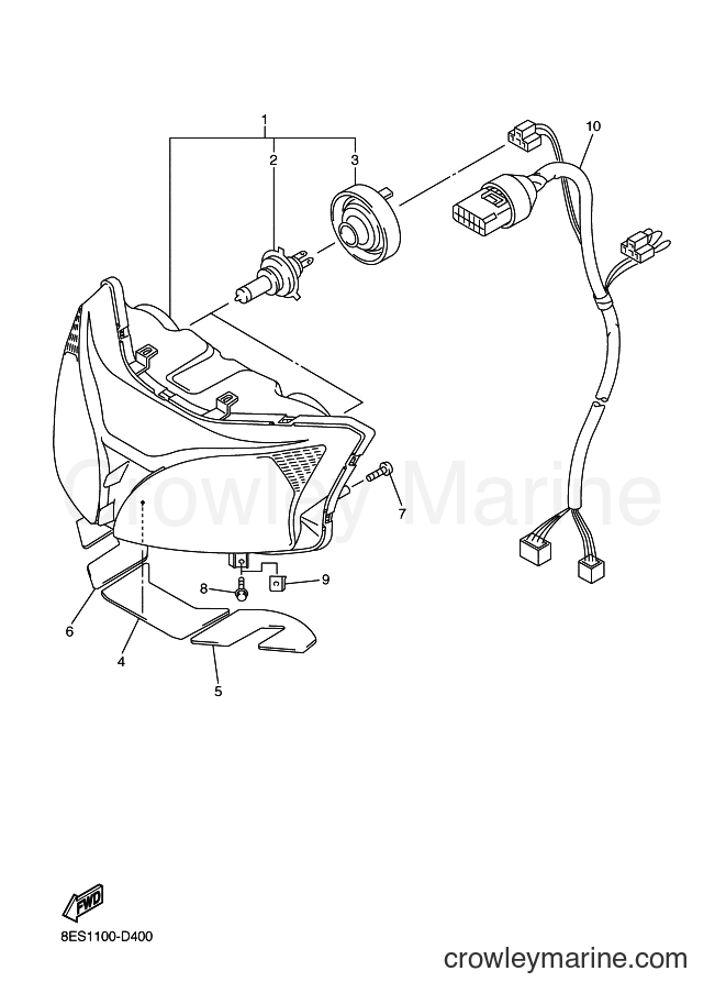 Yamaha Motors RS10VT (8ETH) [020] - HEADLIGHT