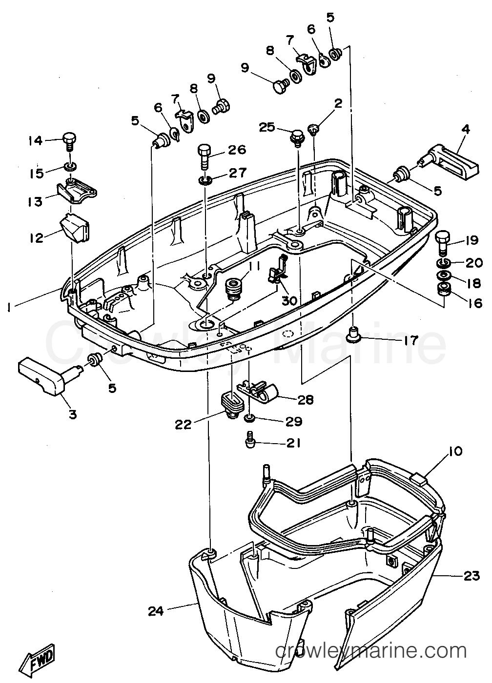 Yamaha Motors C75TLRT - BOTTOM COWLING