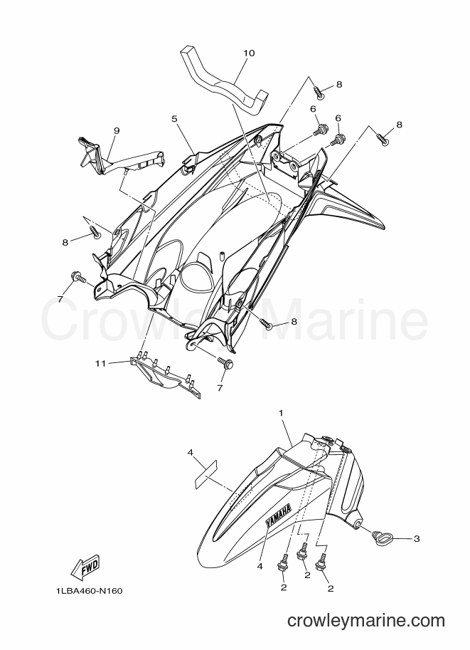 Yamaha Motors AL125FC (1LBA) [010] - FENDER