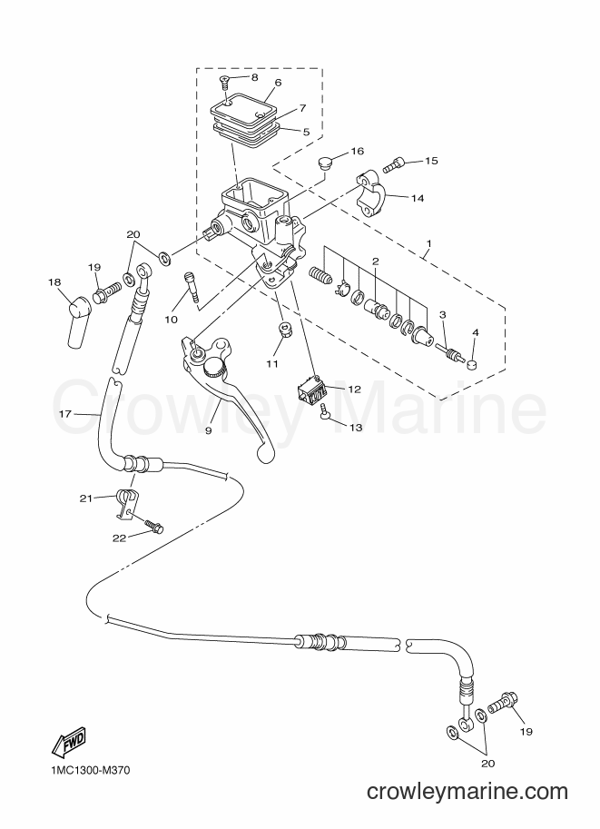 2013 Sport Bike FJR1300A - FJR1300A (1MC2) [010] - FRONT MASTER CYLINDER 2