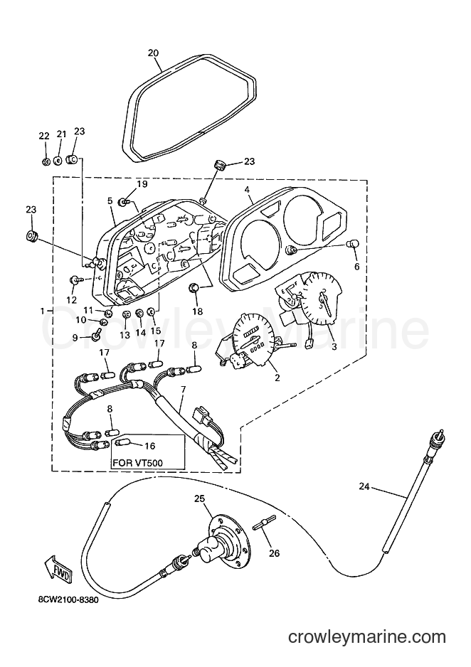 Yamaha Motors VT600 (8CW2) [030] - METER