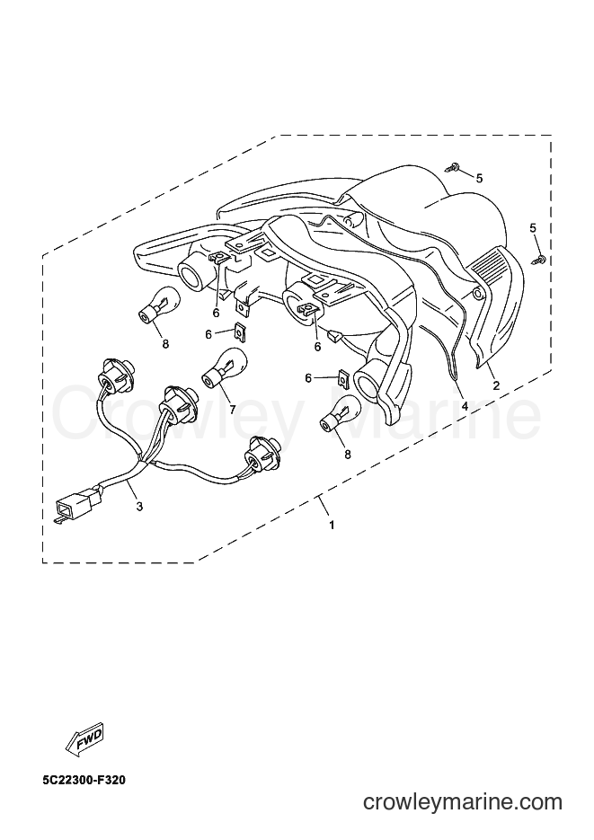 Yamaha Motors YN50FM (2CG2) [010] - TAILLIGHT