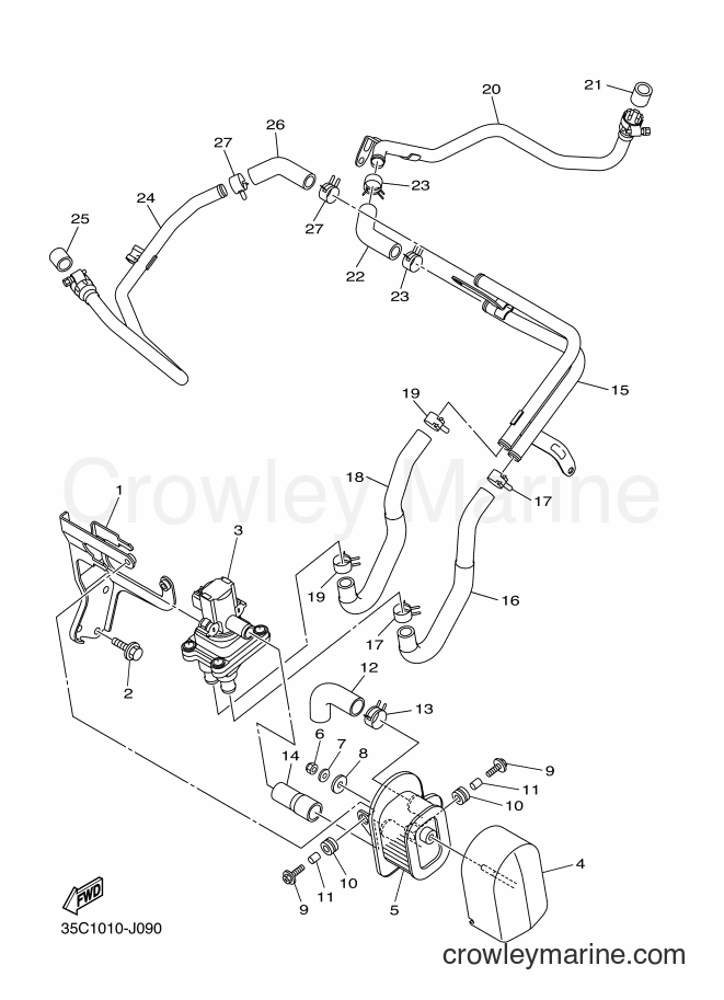 Yamaha Motors XVS400 (35C8) [010] - AIR INDUCTION SYSTEM