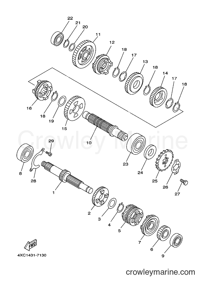 1998 Maxi-Scooter STR126A - STR126A (5BD1) [010] - TRANSMISSION