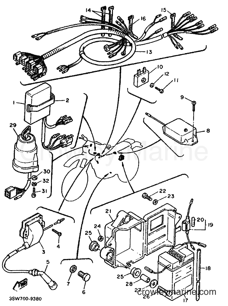 1990 Dirt Bike TT600 - TT600 (3SW2) [010] - ELECTRICAL 1