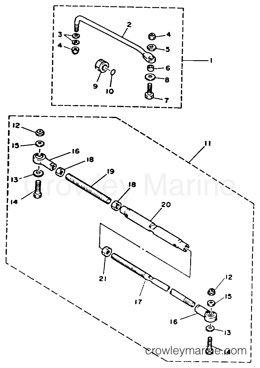 Yamaha Motors 40ELRR - STEERING GUIDE ATTACHMENT 1