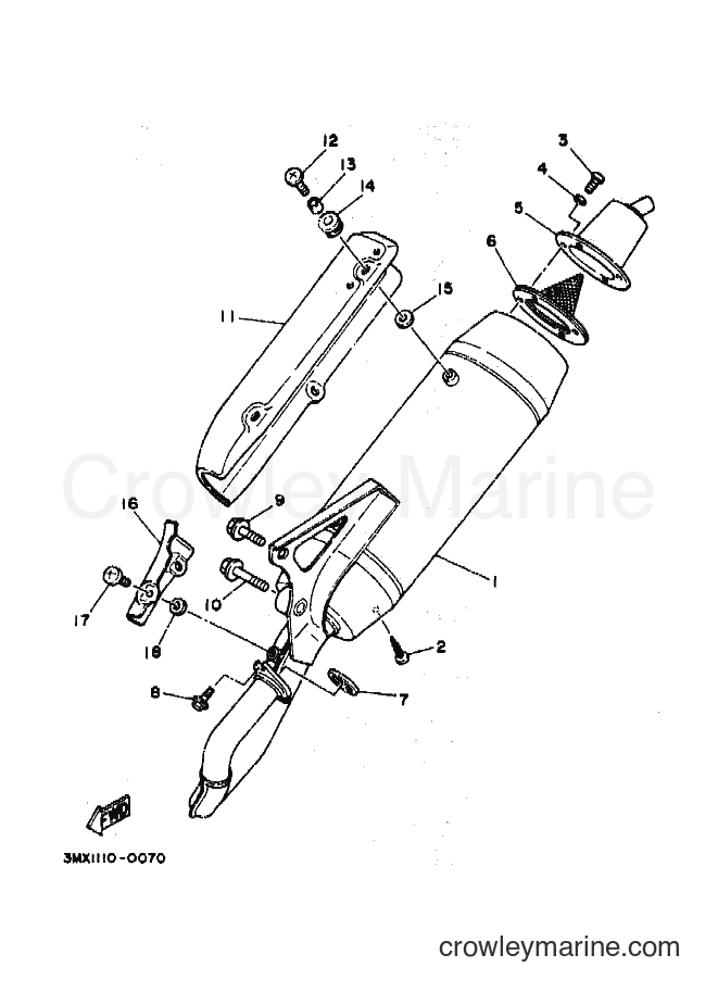 Yamaha Motors CW50T (3MX2) [010] - FRONT FORK