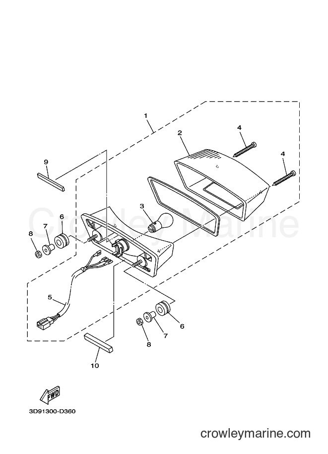 Yamaha Motors YBR125ED (3D91) [020] - TAILLIGHT