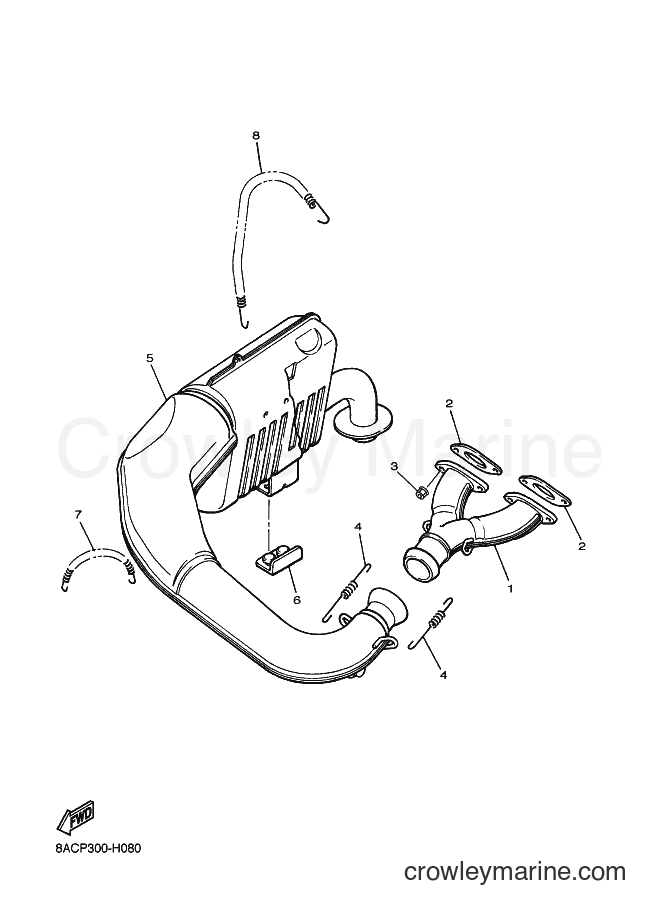 2011 Snowmobile VK540E - VK540E (8ACT) [010] - EXHAUST