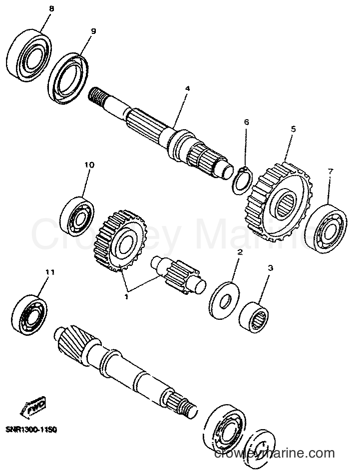 2001 Scooter YP125E - YP125E (5NR1) [010] - TRANSMISSION