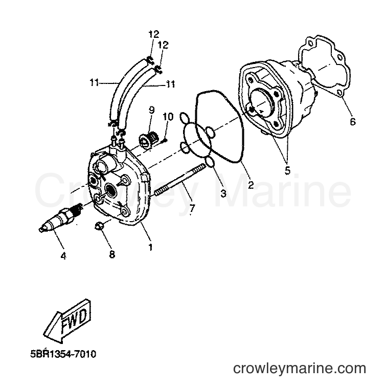2000 Scooter YQ50L - YQ50L (5KF7) [010] - CYLINDER
