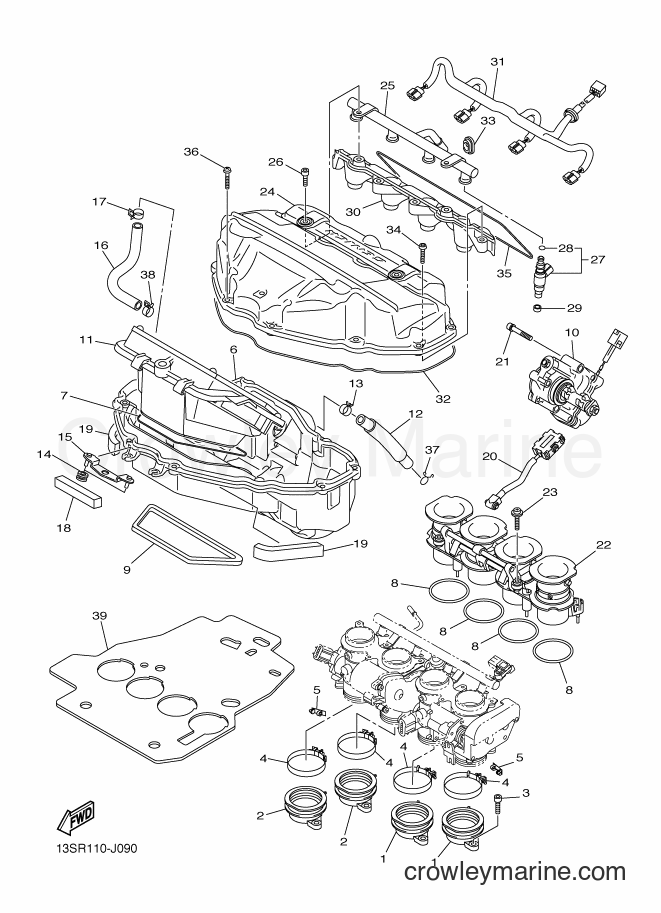 2012 Sport Bike YZF-R6 - YZF-R6 (1JSF) [010] - INTAKE