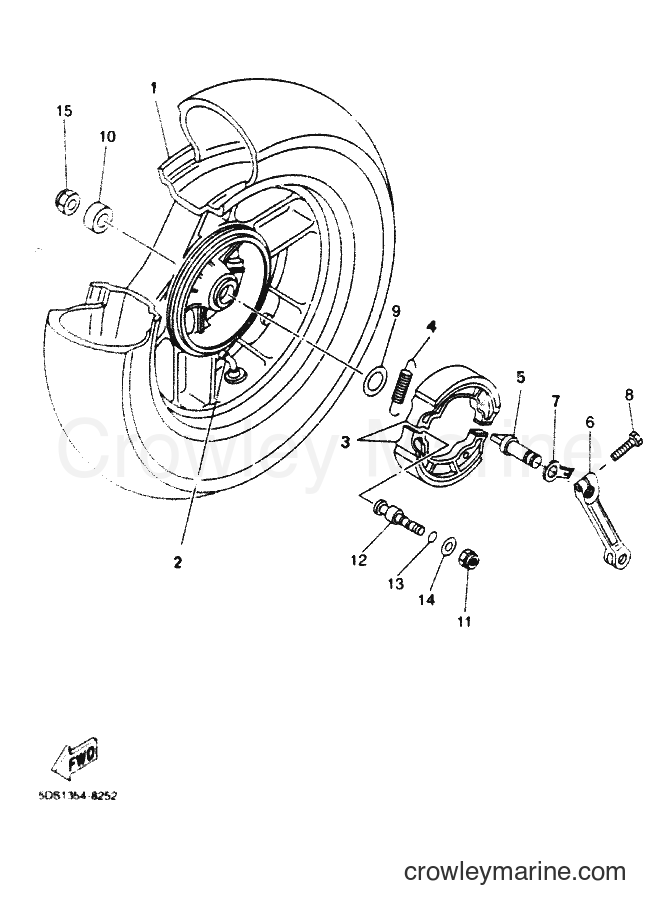 Yamaha Motors YP125E (5DSL) [999] - REAR WHEEL