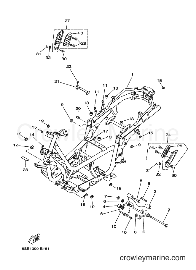 Yamaha Motors VP300 (5SE2) [010] - FRAME