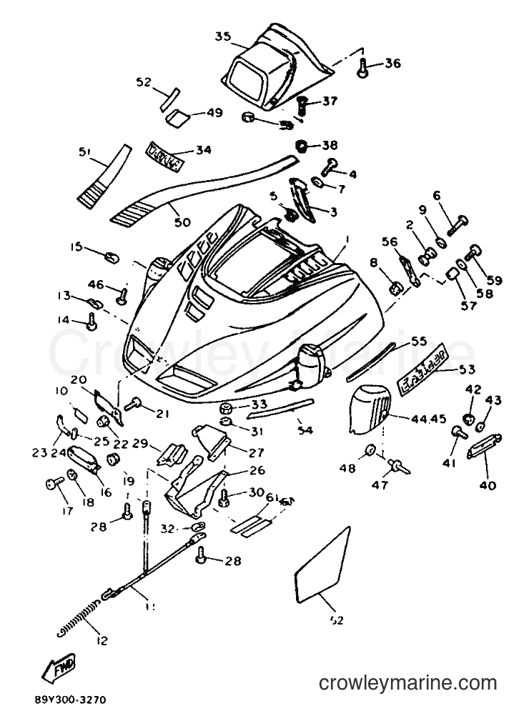 1993 Snowmobile ET410TR - ET410TR (89Y2) [010] - SHROUD