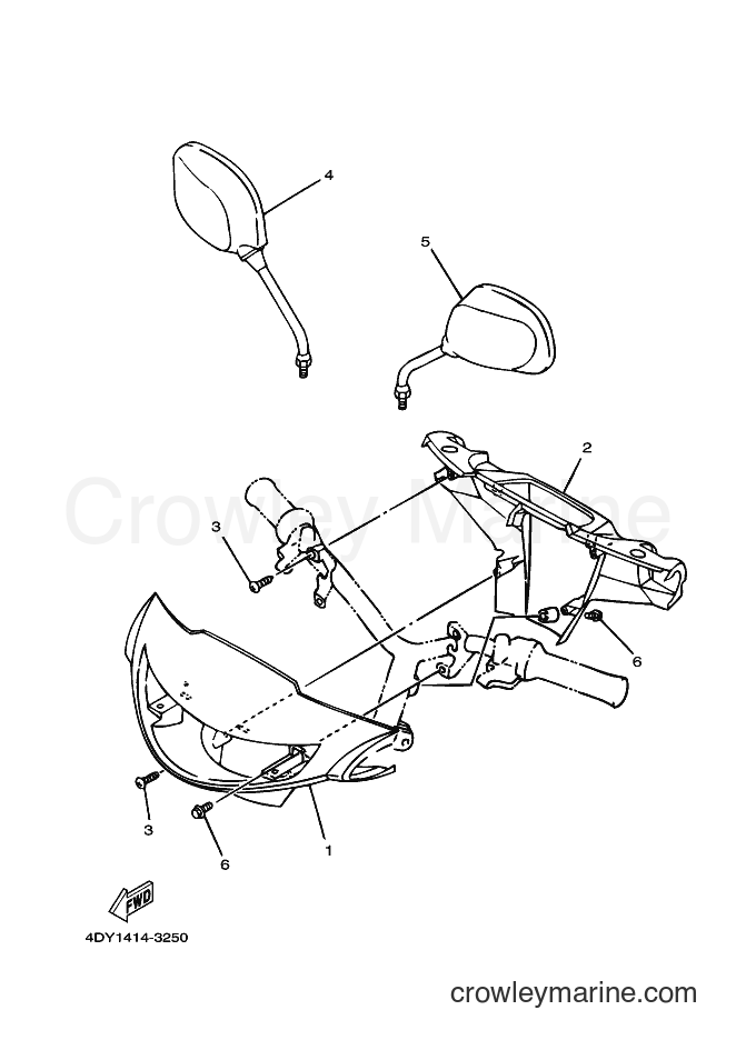 1995 Scooter YA50T - YA50T (4SD1) [999] - COWLING 1