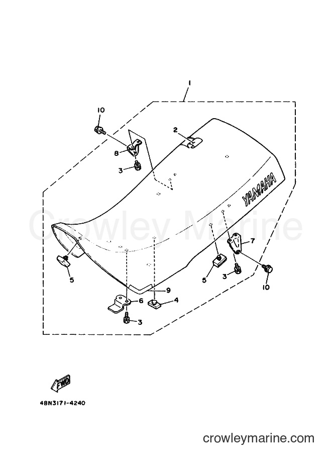 1994 Dirt Bike RT180E - RT180E (4BN3) [010] - SEAT