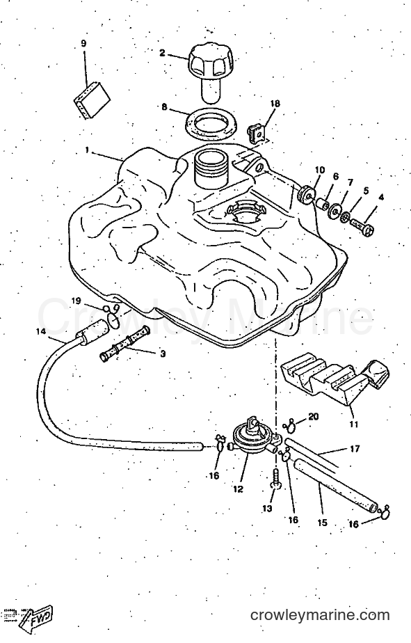 1997 Scooter CW50RS - CW50RS (4TDD) [999] - FUEL TANK