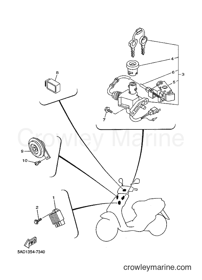 Yamaha Motors YN50 (5ADF) [010] - ELECTRICAL 1