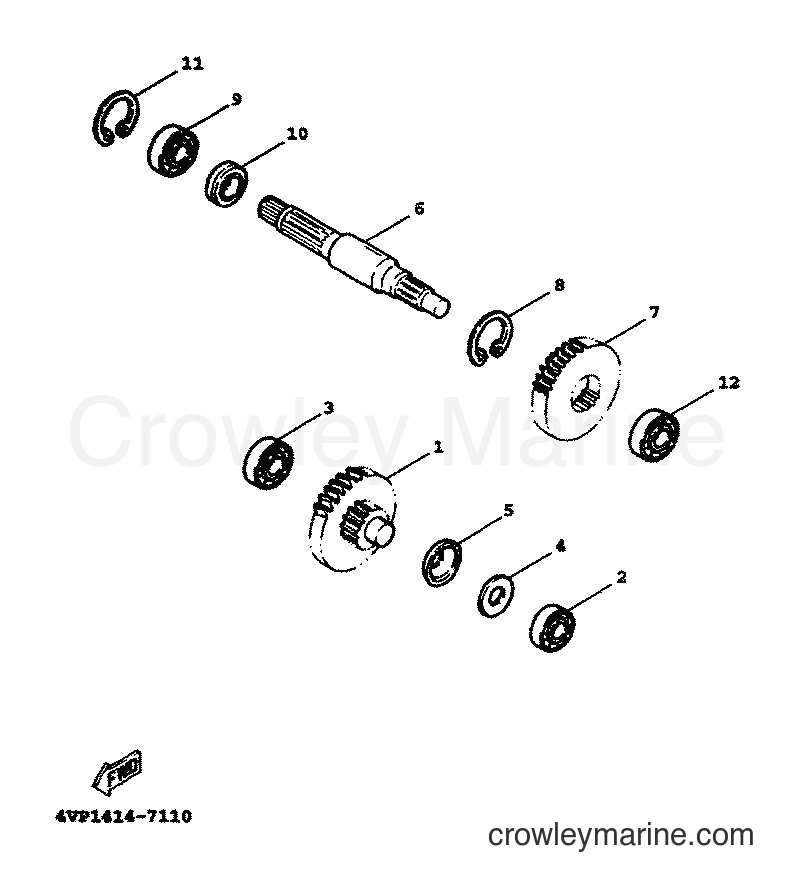 2000 Scooter YW100T - YW100T (5JY2) [010] - TRANSMISSION