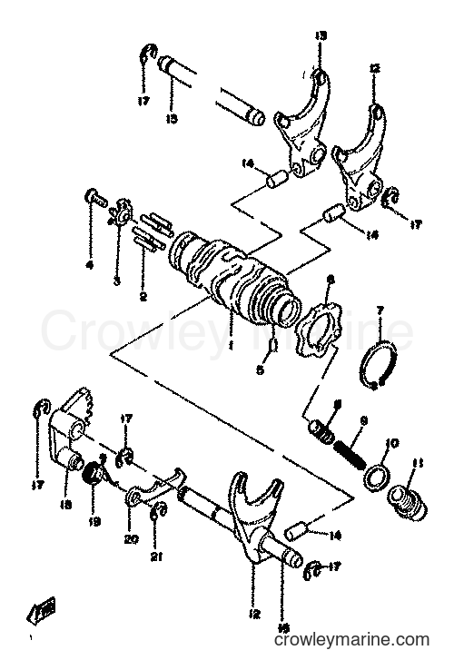Yamaha Motors XT500 (1U6) [999] - SHIFTER