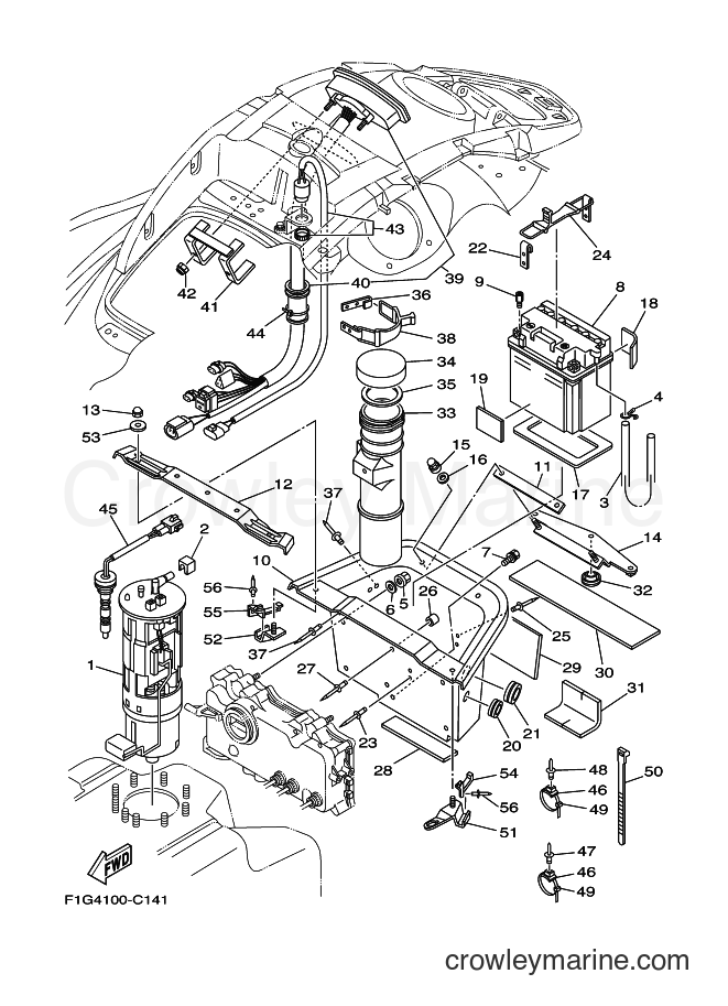ELECTRICAL 2 2004 WaveRunner GP1300R GP1300R (F1G4) [030] Crowley
