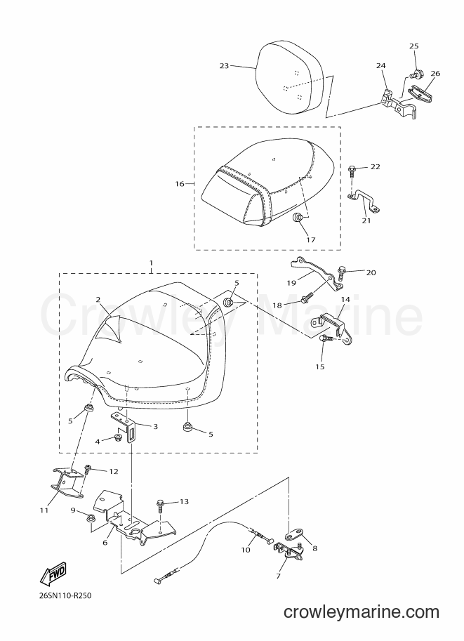 Yamaha Motors XVS950CT (26SR) [020] - SEAT