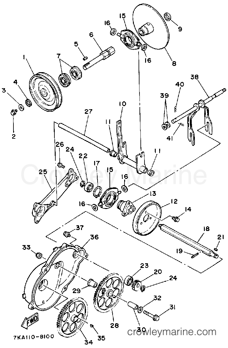 Yamaha Motors YS828TM - TRANSMISSION 1