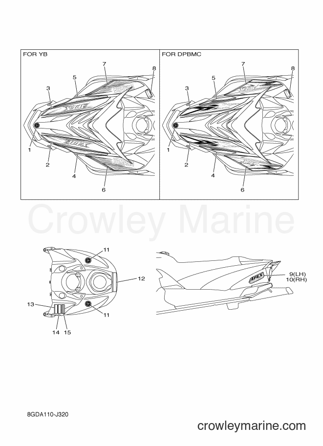 2010 Snowmobile RX10GT - RX10GT (8GDA) [020] - EMBLEM