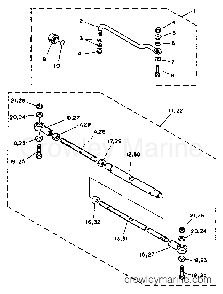 Yamaha Motors 90TLRR - STEERING GUIDE ATTACHMENT