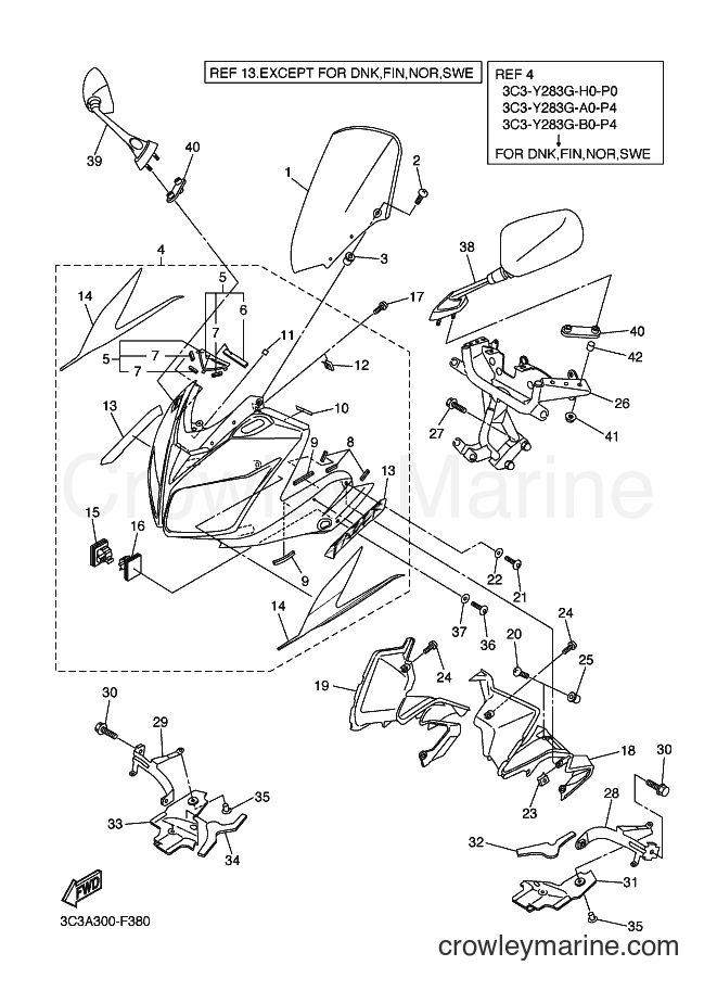 Yamaha Motors FZ1-S (3C3A) [010] - COWLING 1