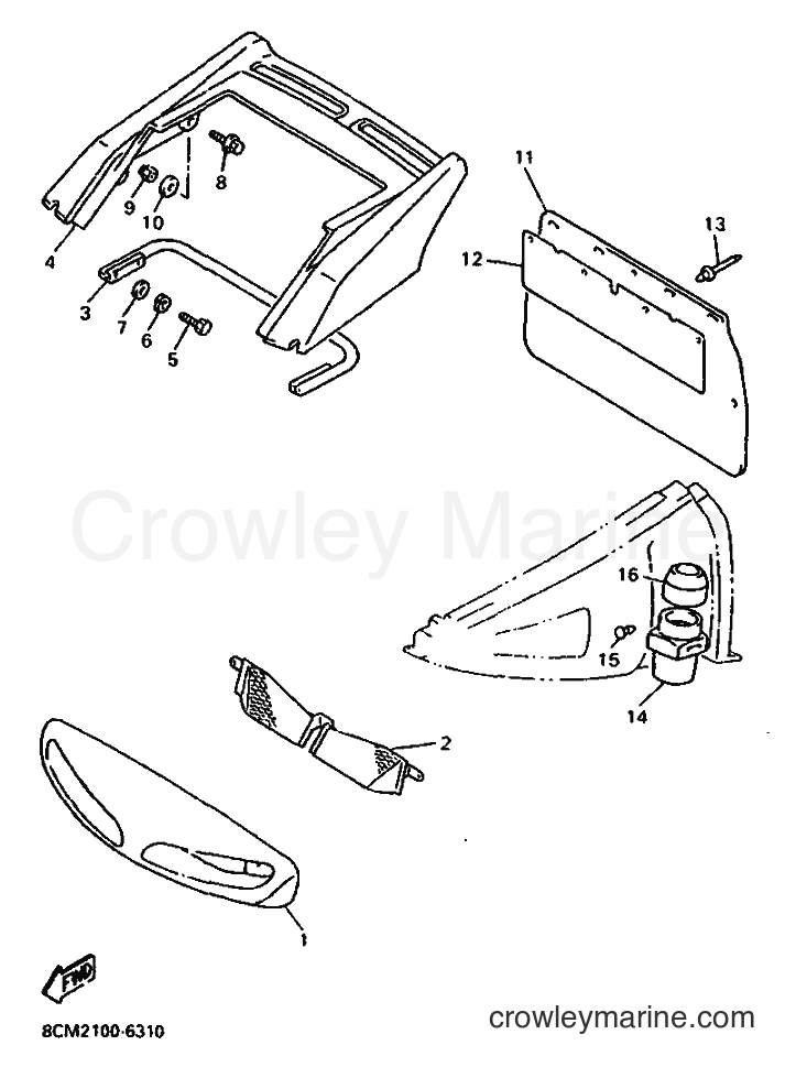 Yamaha Motors VX500XT (8CM2) [020] - BUMPER