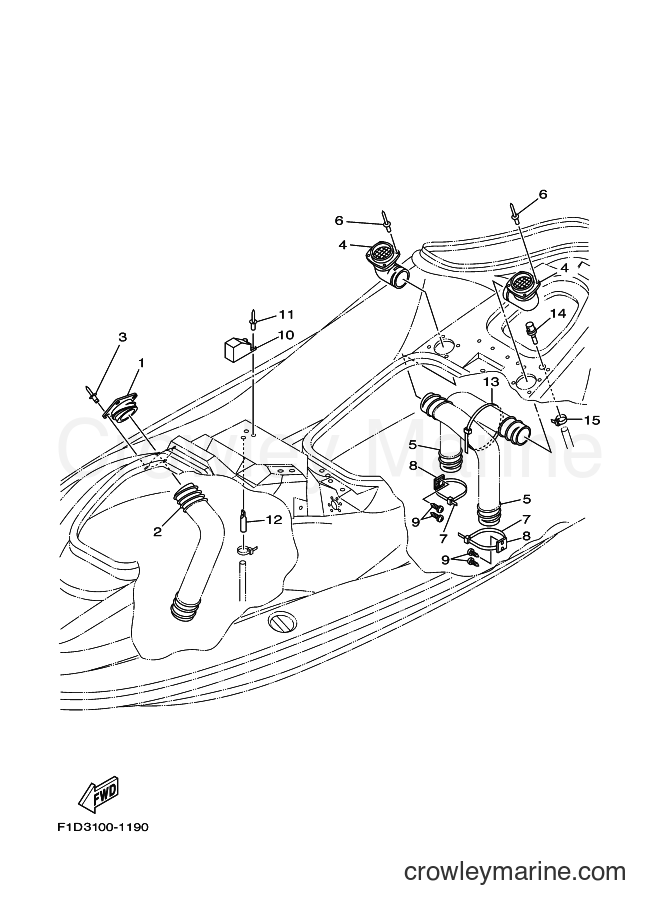 Yamaha Motors SV1200A-Z (F1D4) [010] - VENTILATION