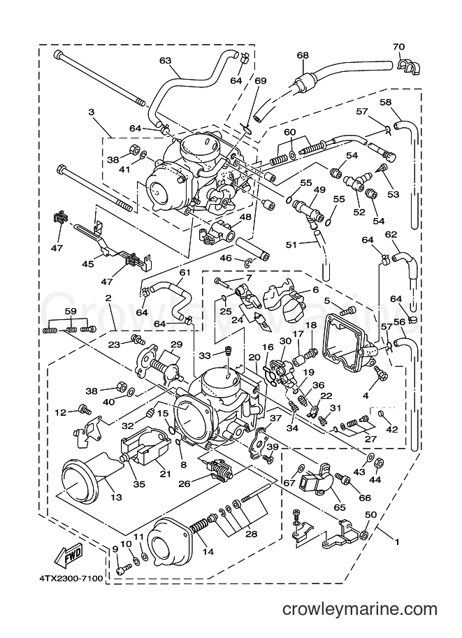 Yamaha Motors TDM850 (4TX2) [100] - CARBURETOR