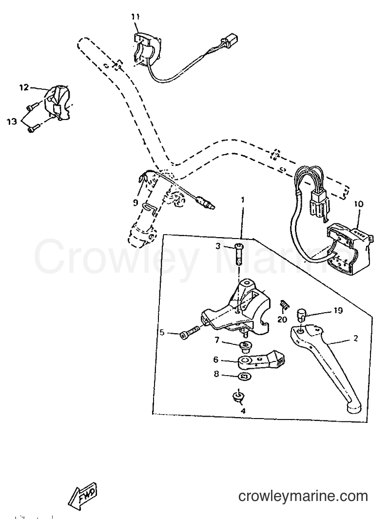 1996 Scooter CW50RSP - CW50RSP (4UR5) [999] - HANDLE SWITCH & LEVER