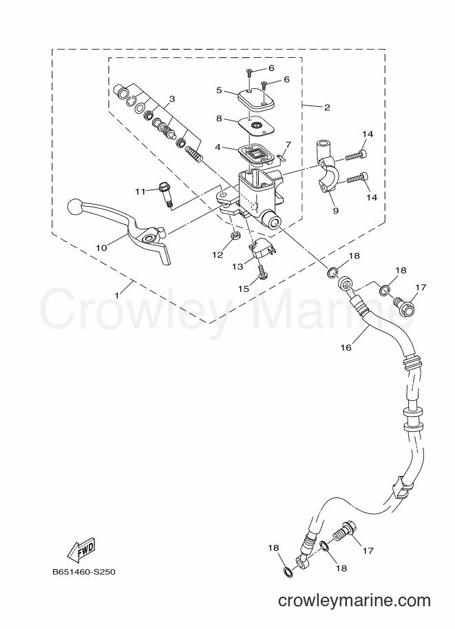 2017 Street Bike GDR155-A - GDR155-A (B653) [010] - FRONT MASTER CYLINDER