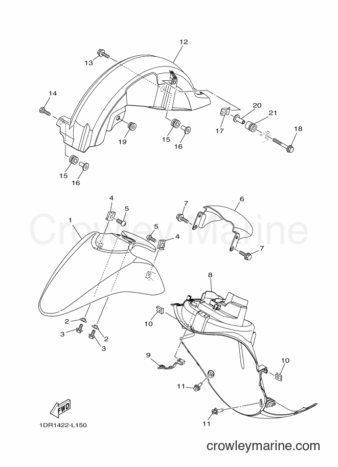 Yamaha Motors XC115S (1DR4) [010] - FENDER