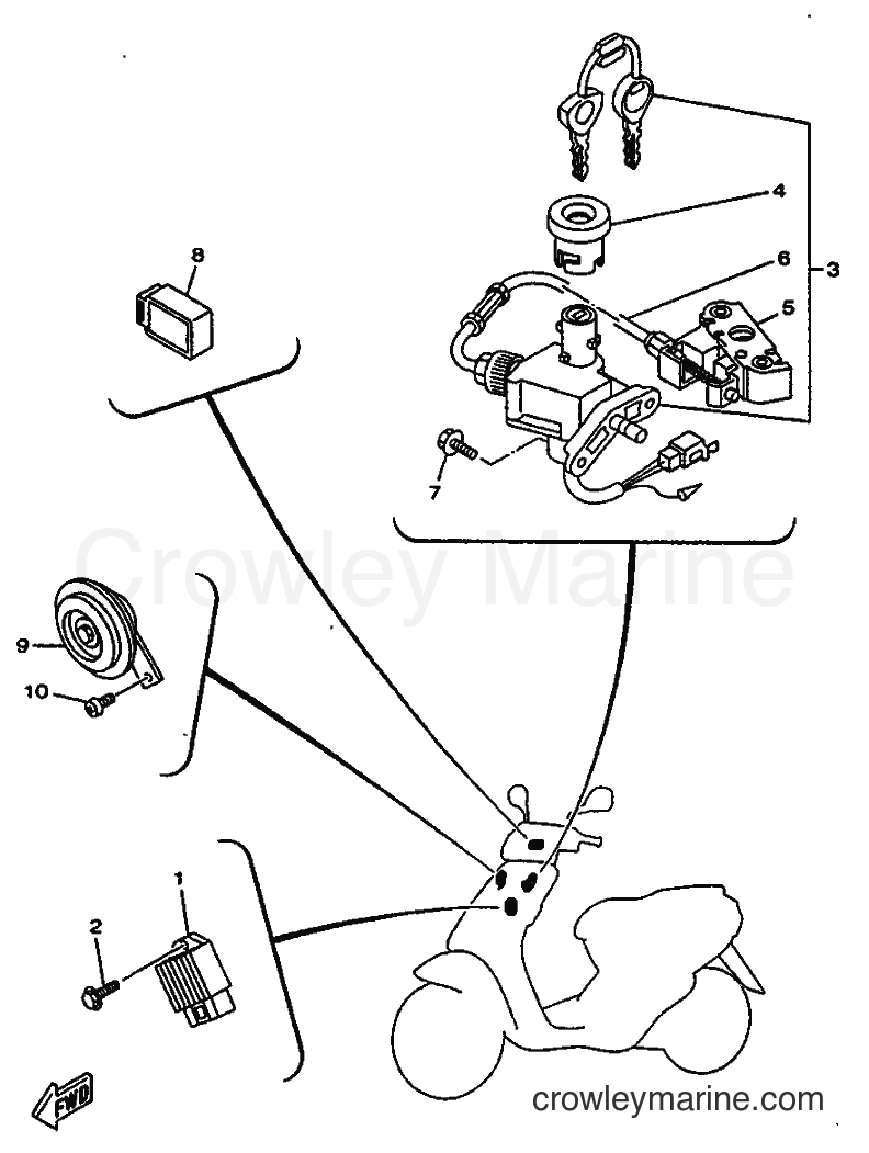 Yamaha Motors YN50 (5BW1) [010] - ELECTRICAL 1