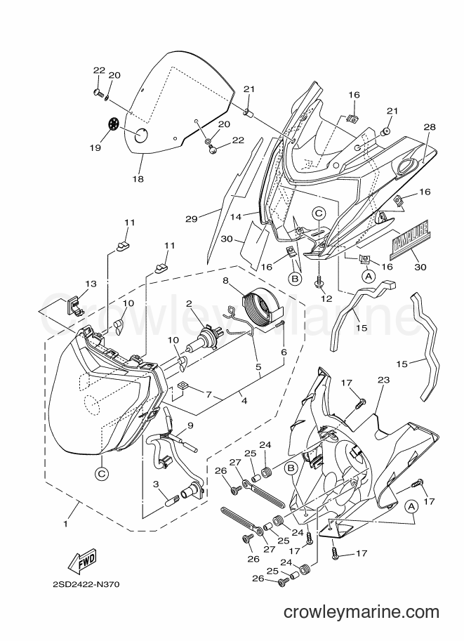 2014 Street Bike FZ150 - FZ150 (2SD2) [010] - HEADLIGHT