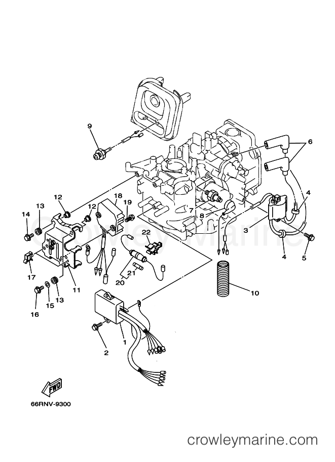 Yamaha Motors FT9.9D(EH) (66R) [040] - ELECTRICAL 1