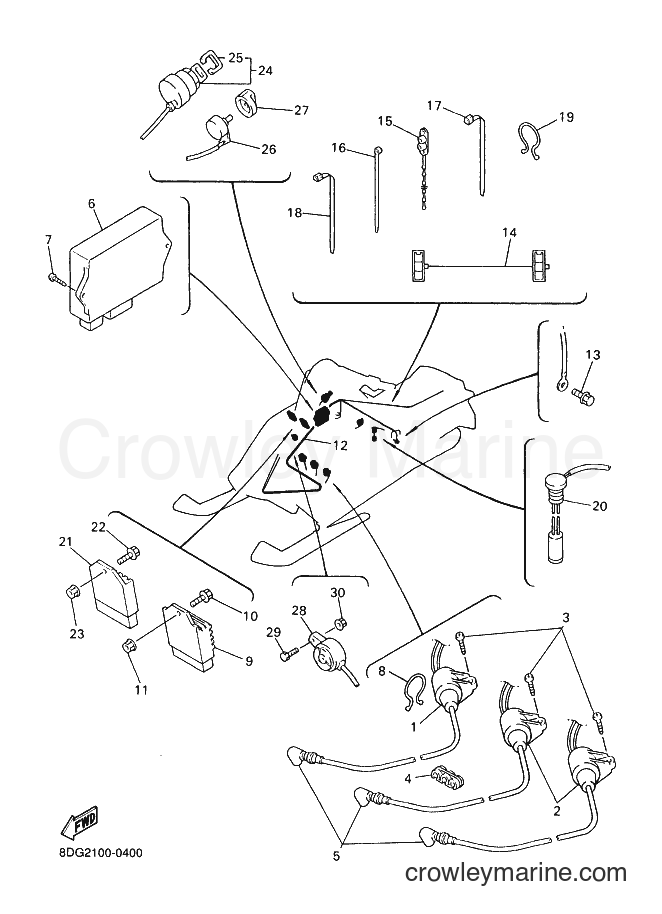 Yamaha Motors VX600DX (8DG2) [020] - ELECTRICAL 1