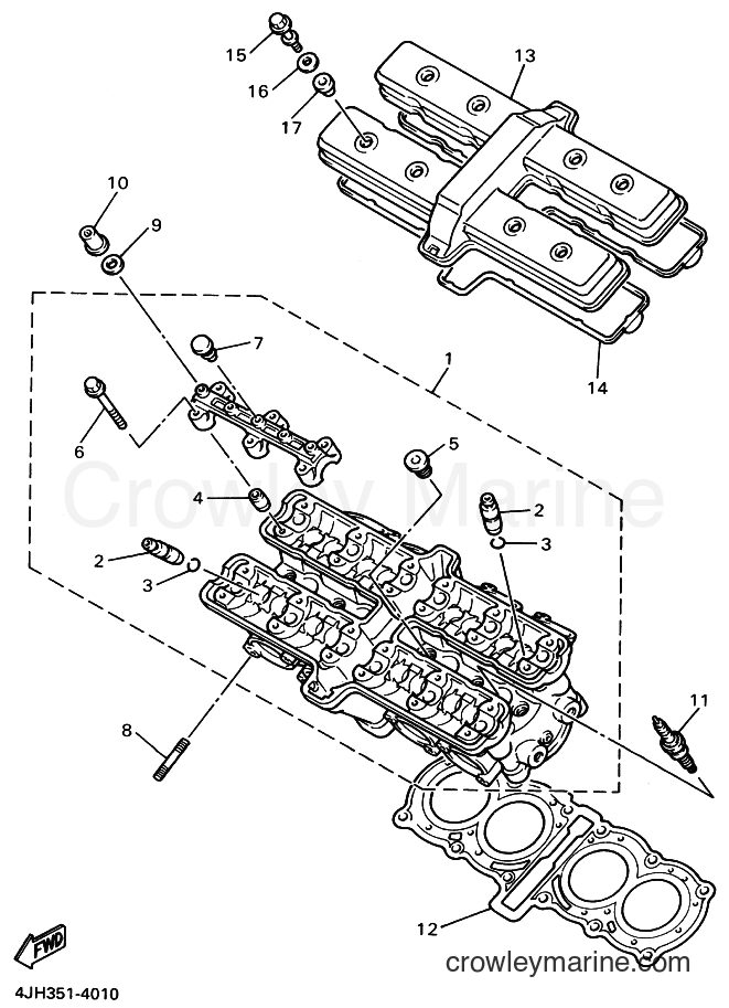 Yamaha Motors YZF600R (4TV9) [050] - CYLINDER HEAD