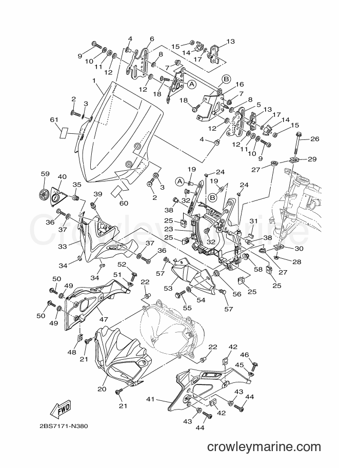 2016 Dirt Bike XT1200ZE - XT1200ZE (2KBR) [010] - WINDSHIELD